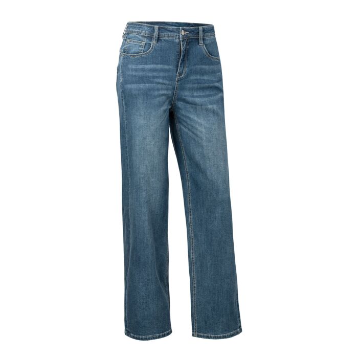 Jean 5-pockets à canons larges