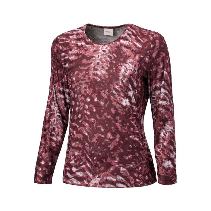 Shirt imprimé à manches longues pour dames