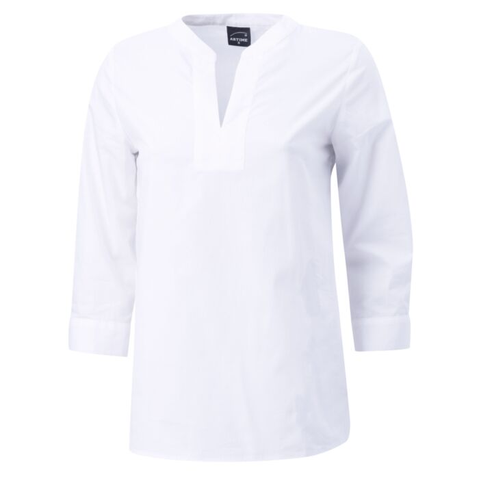 Damen Tunika-Bluse, 3/4-Ärmel,