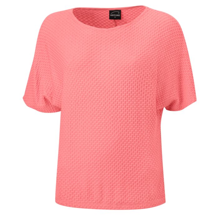 Damen Jacquard Shirt, gestreift main product photo