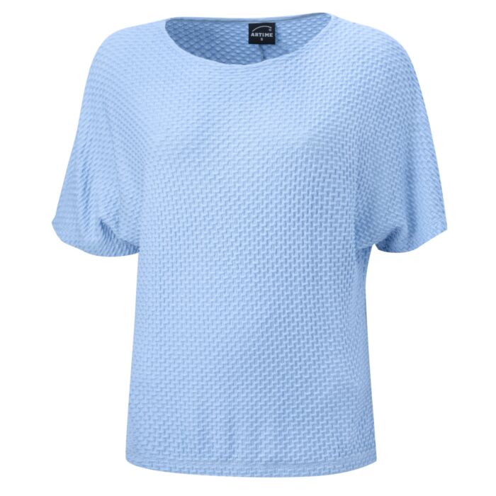Damen Jacquard Shirt, gestreift