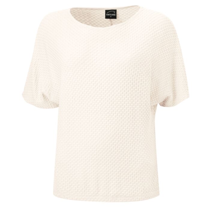 Damen Jacquard Shirt, gestreift