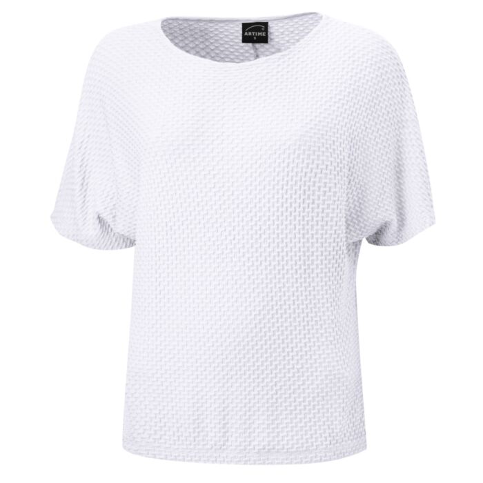 Damen Jacquard Shirt, gestreift