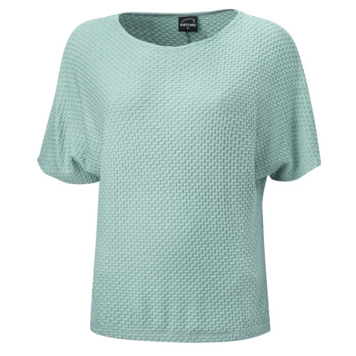 Damen Jacquard Shirt, gestreift