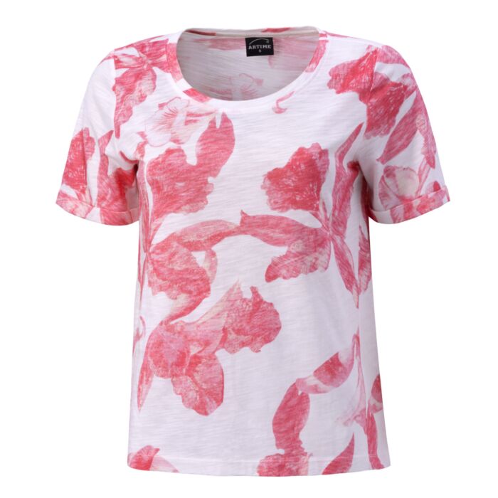 Damen T-Shirt aus Baumwoll-Modal-Mix main product photo