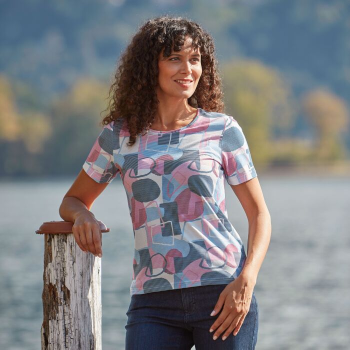 Damen T-Shirt, Rundhals
