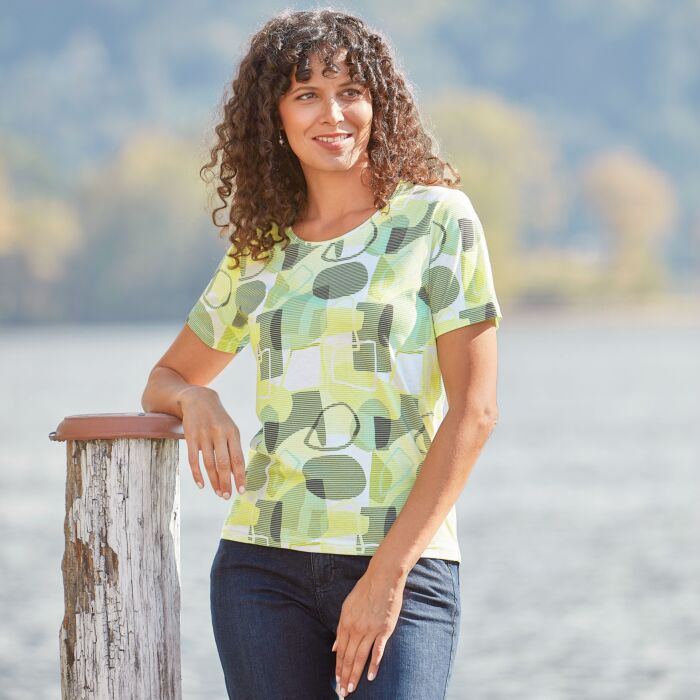 Damen T-Shirt, Rundhals
