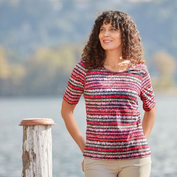Damen T-Shirt, Rundhals