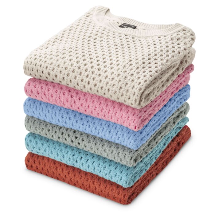 Pull-over en tricot ajouré pour dames