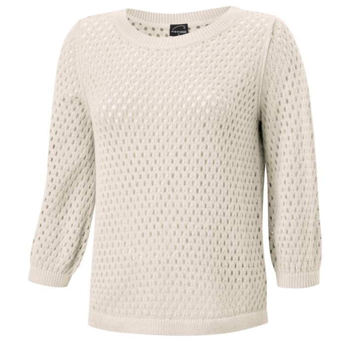 Pull-over en tricot ajouré pour dames