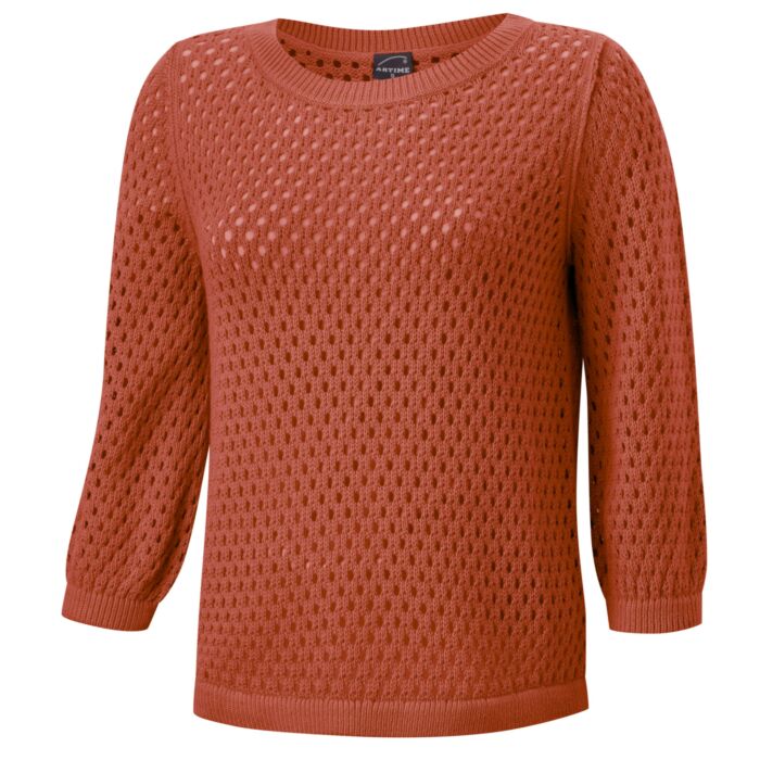 Pull-over en tricot ajouré pour dames