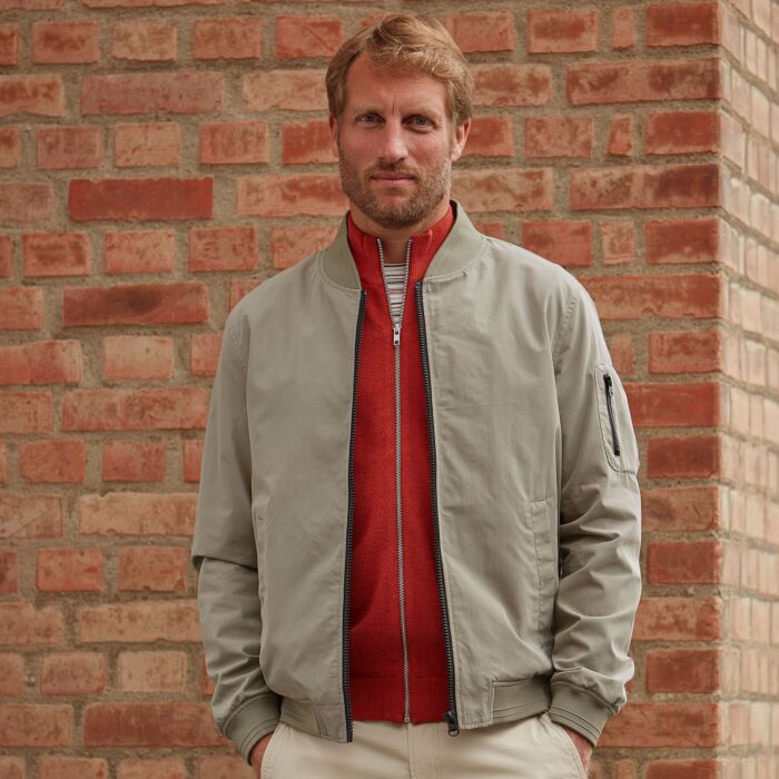 Herren Blouson mit Taschen und Rippbündchen