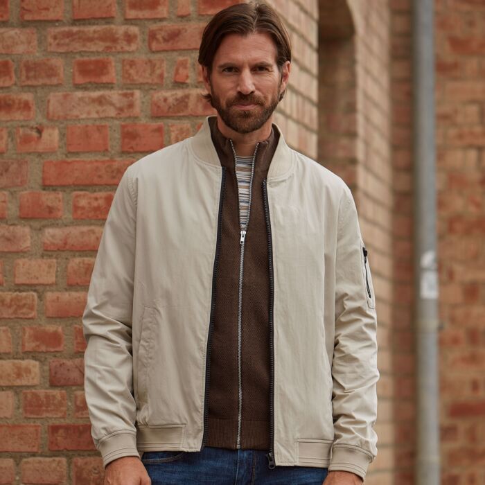 Herren Blouson mit Taschen und Rippbündchen