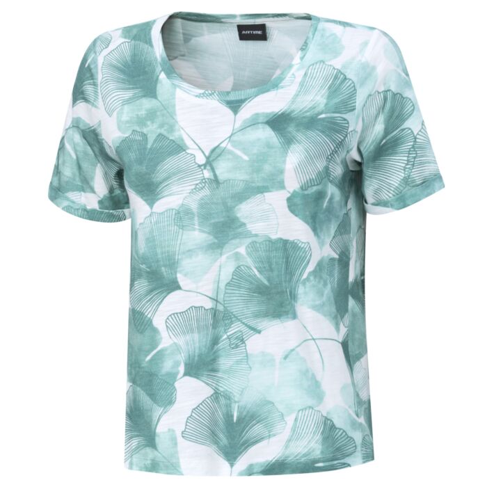 Damen T-Shirt mit Ginkgo-Print
