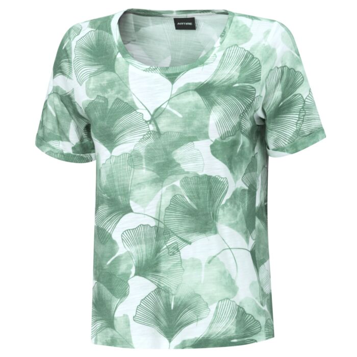 Damen T-Shirt mit Ginkgo-Print