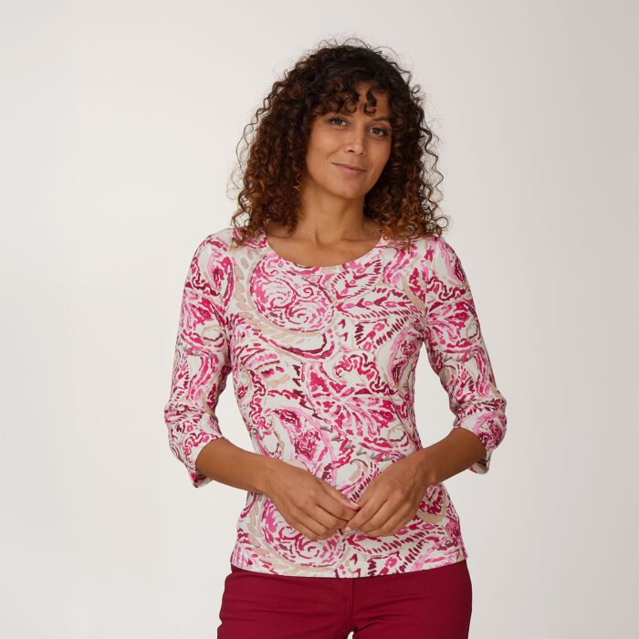 T-shirt pour dames avec imprimé paisley