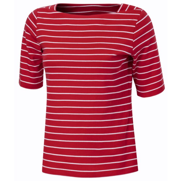 Shirt, gestreift mit Karreeausschnitt