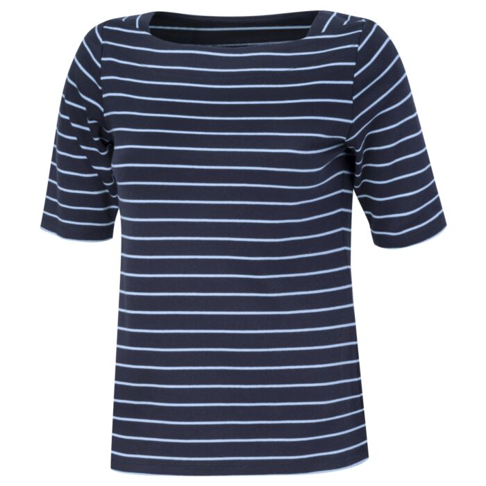 Shirt, gestreift mit Karreeausschnitt