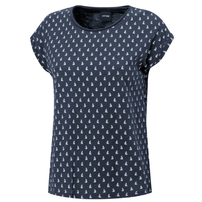 T-shirt imprimé aspect fil flammé