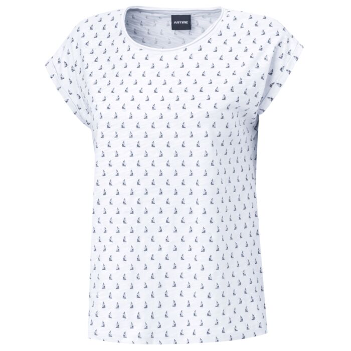 T-shirt imprimé aspect fil flammé