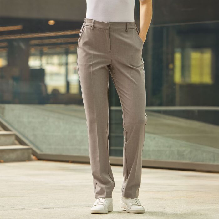 Pantalon de costume à plis, coupe étroite