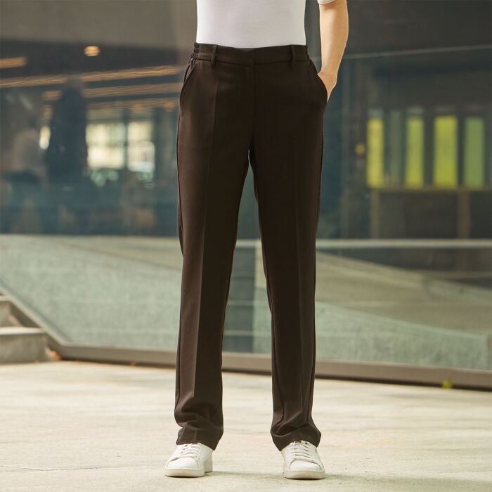 Pantalon de costume à plis, coupe étroite