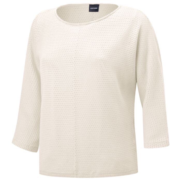 Shirt ample à manches 3/4 et motif ajouré