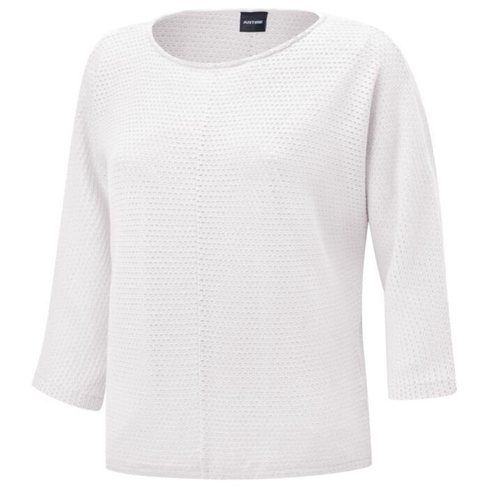 Shirt ample à manches 3/4 et motif ajouré