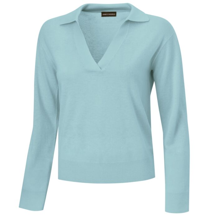 Pull léger à col polo