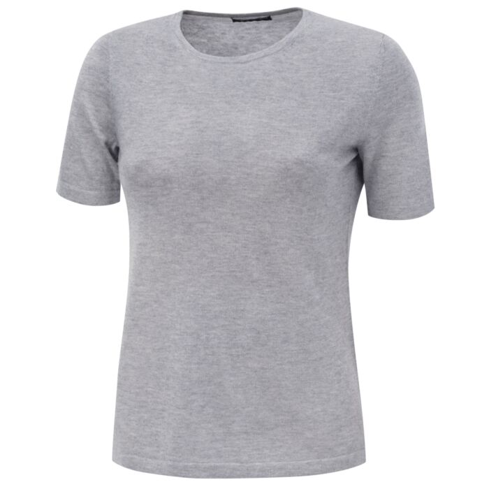 Kurzarm Pullover aus Kaschmir-Seide
