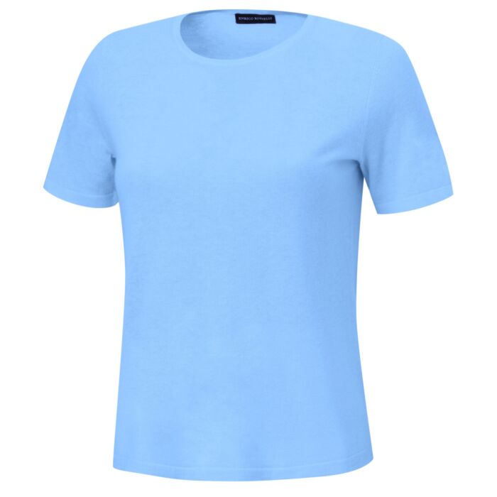 Kurzarm Pullover aus Kaschmir-Seide