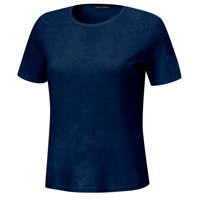 Kurzarm Pullover aus Kaschmir-Seide