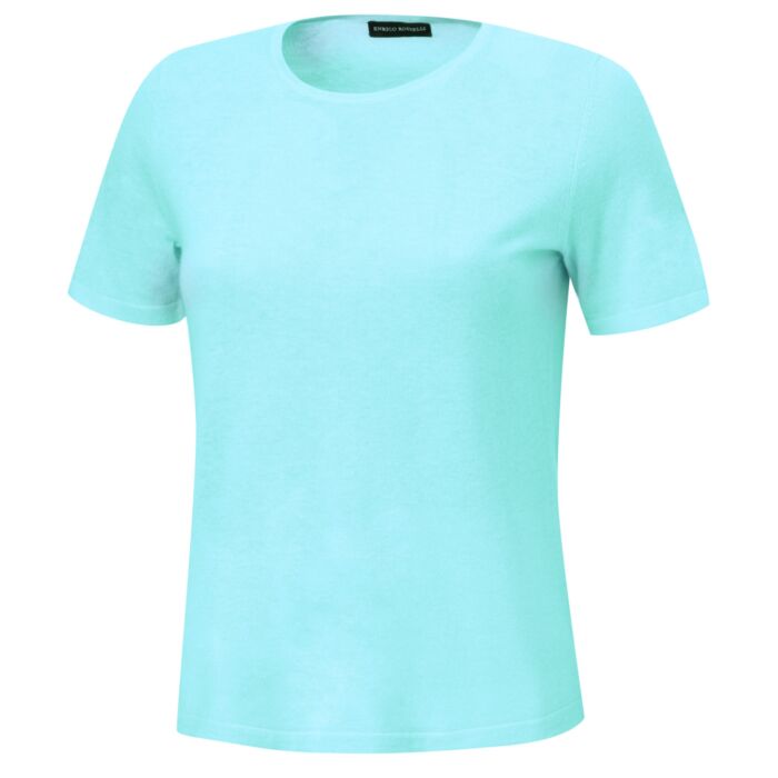 Kurzarm Pullover aus Kaschmir-Seide