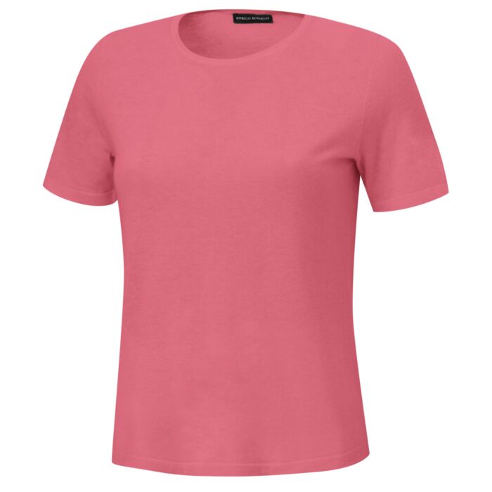 Kurzarm Pullover aus Kaschmir-Seide
