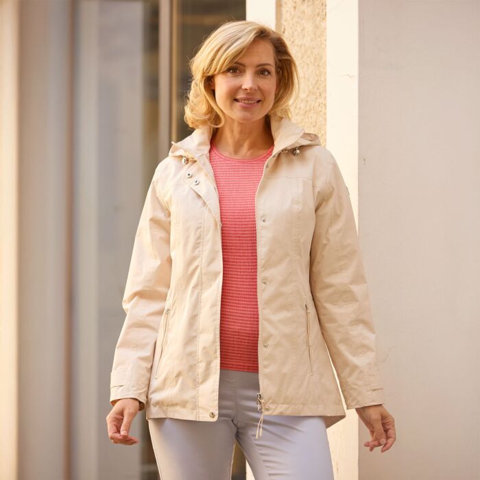 Veste fonctionnelle avec capuche amovible, imperméable