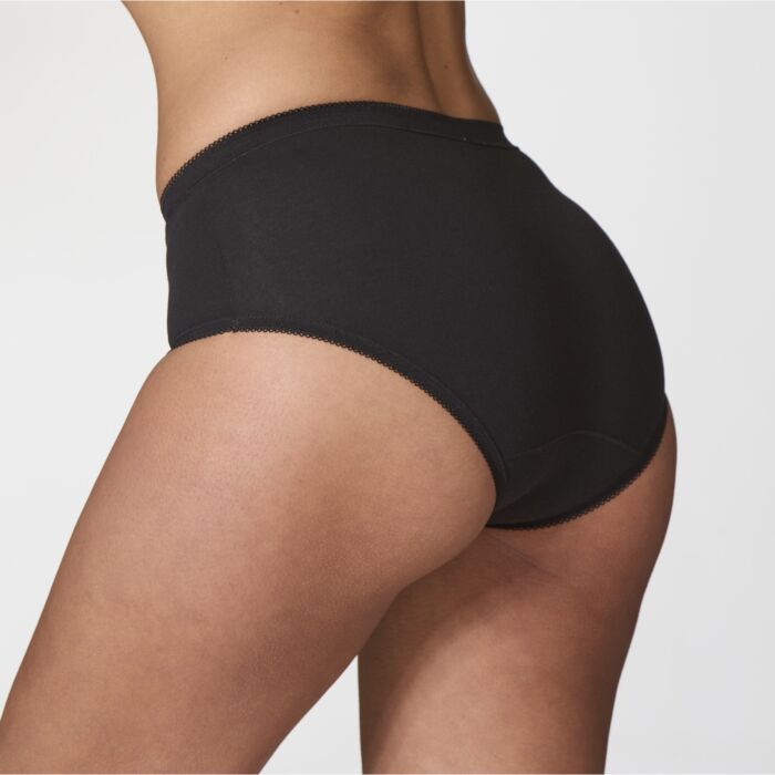 Lot de 5 slips midi basiques pour dames + sac de lavage