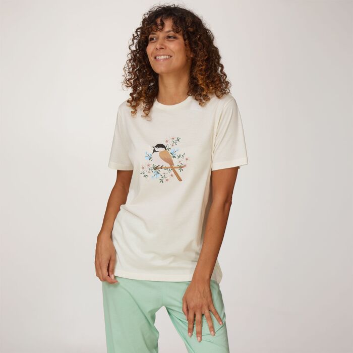 Pyjama T-Shirt mit frontalem Printmotiv