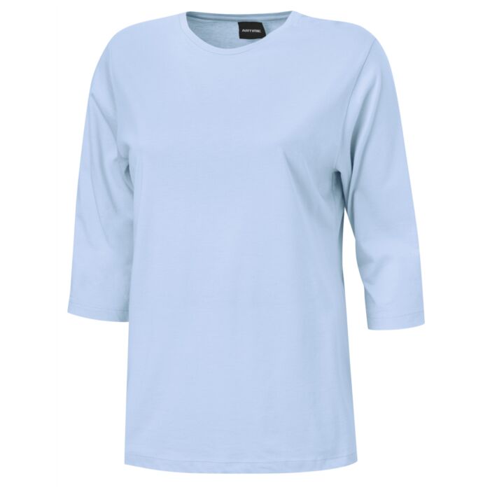 Haut de pyjama pour dames à manches 3/4, uni