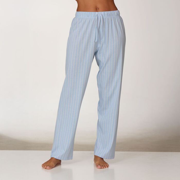 Pantalon de pyjama droit pour dames, rayé