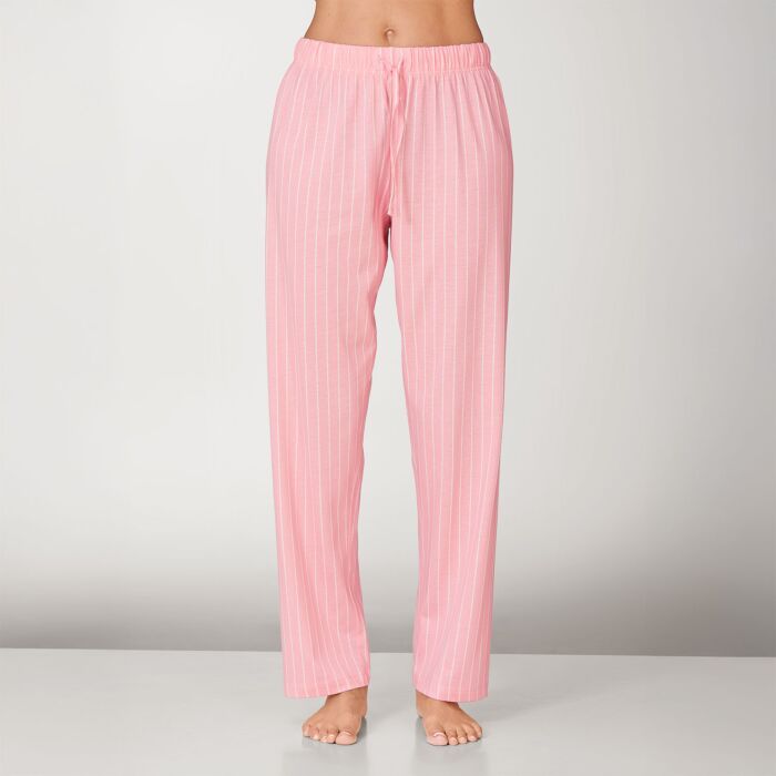 Pantalon de pyjama droit pour dames, rayé