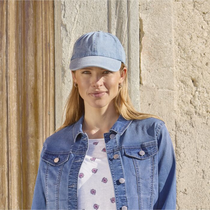 Cap im Denim-Look