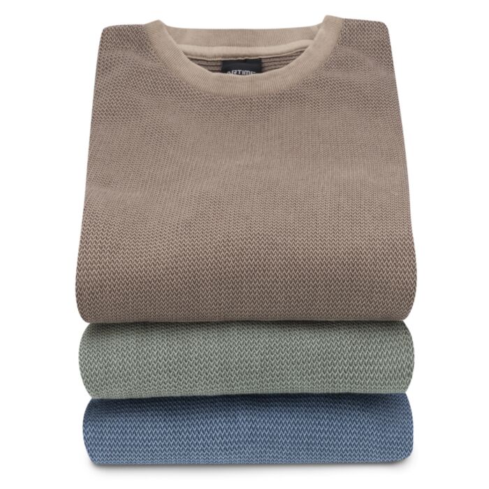 Herren Pullover mit Fischgrätmuster, Jaquard