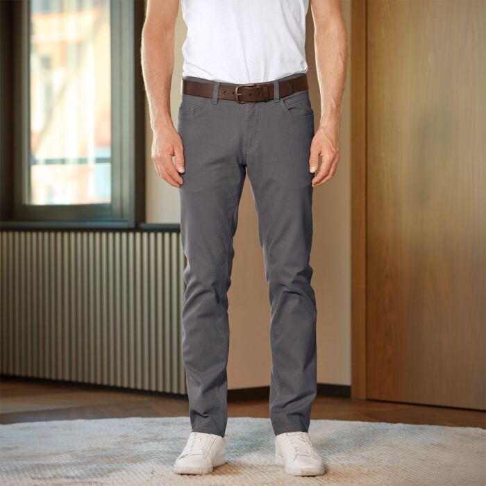 Herren 5-Pocket Hose mit Struktur, Form Malte