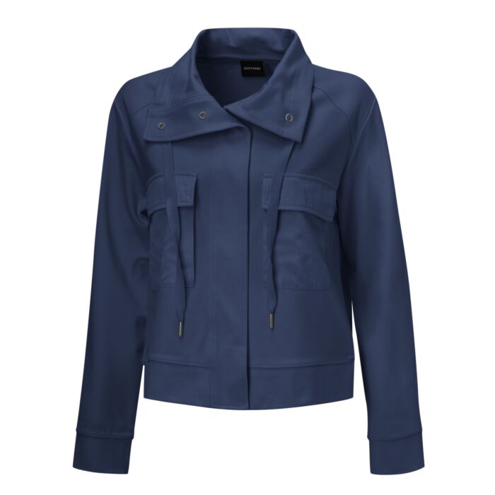 Sweatjacke mit aufgesetzten Taschen