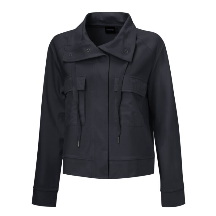 Sweatjacke mit aufgesetzten Taschen
