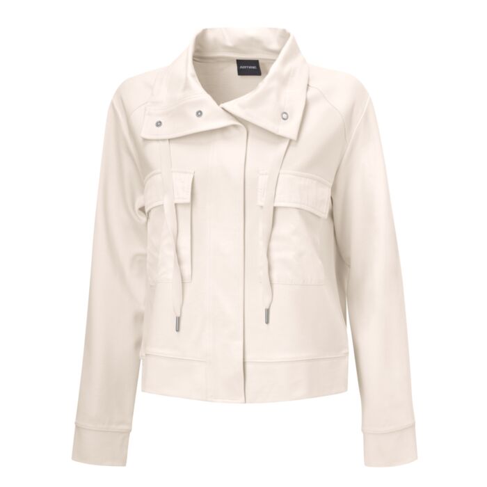 Sweatjacke mit aufgesetzten Taschen