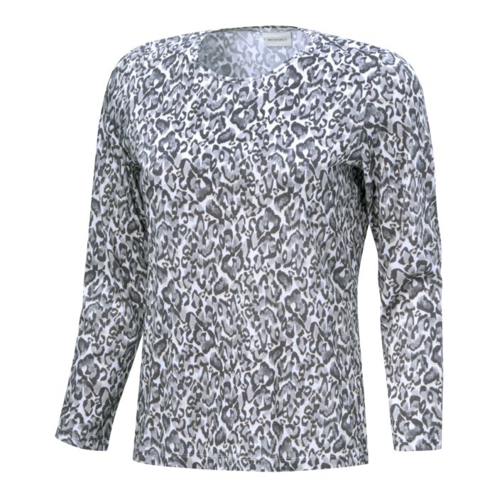 Shirt mit Animal-Print, langarm