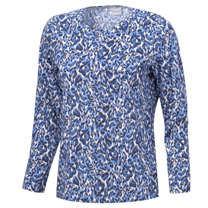 Shirt mit Animal-Print, langarm