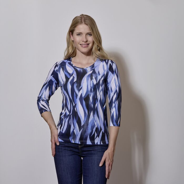 Bedrucktes Shirt mit 3/4 Ärmeln