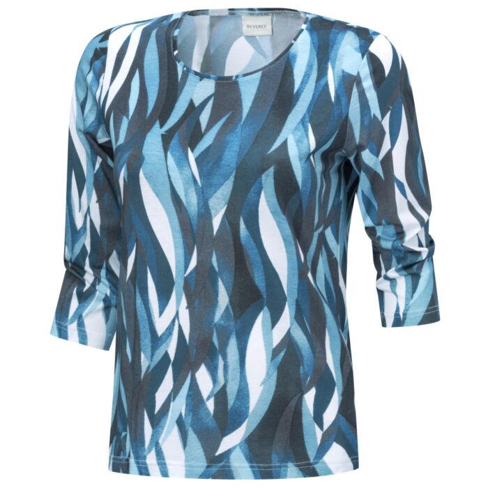 Bedrucktes Shirt mit 3/4 Ärmeln
